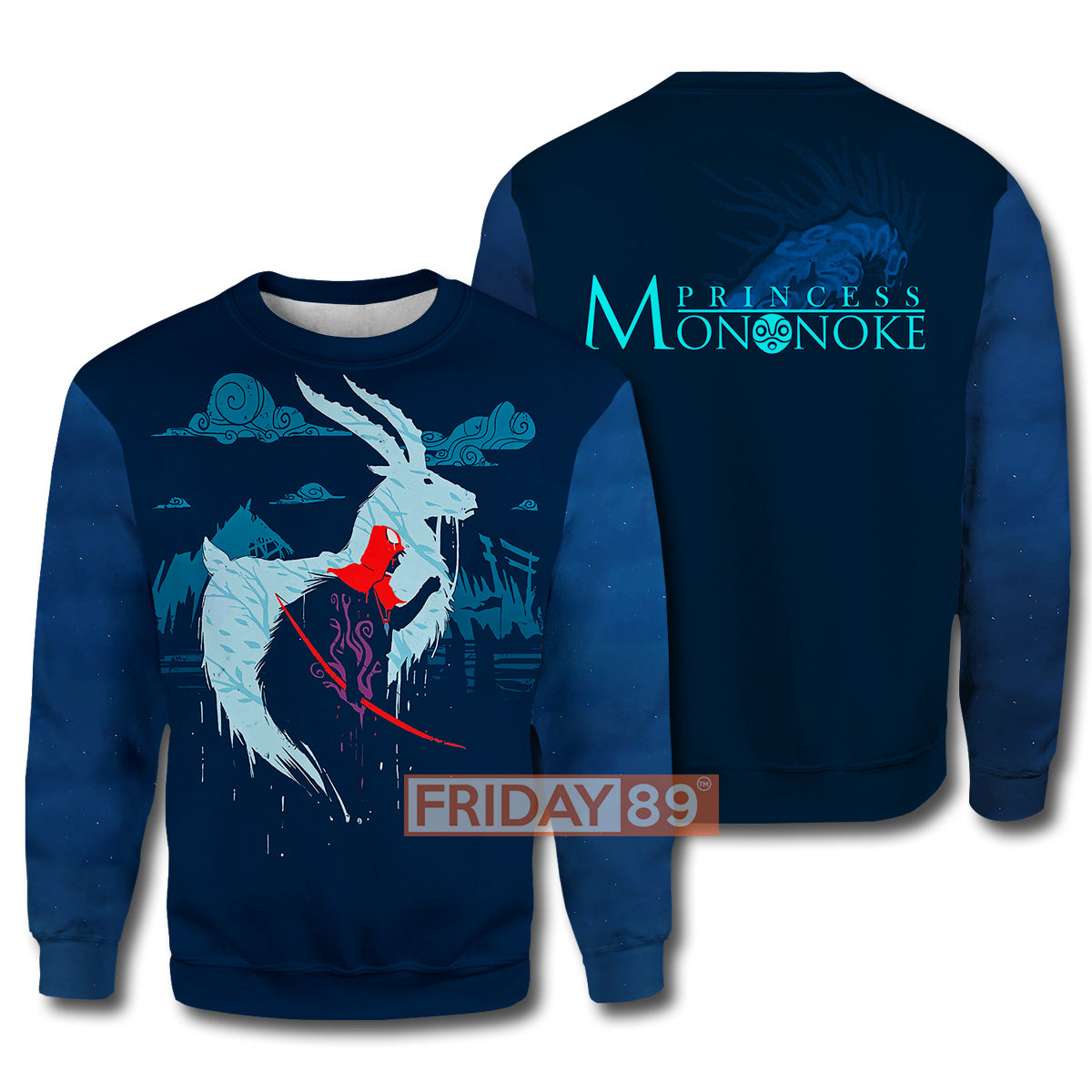 S.Ghibli Hoodie S.Ghibli Couple Princess Mononoke Ashitaka Art 3D T-shirt Awesome High Quality S.Ghibli Shirt Sweater Tank