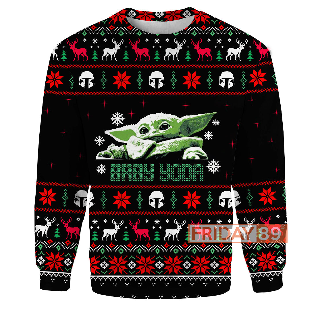SW T-shirt SW Adorable Baby Yoda Ugly Christmas Pattern T-shirt Amazing SW Hoodie Sweater Tank 2023