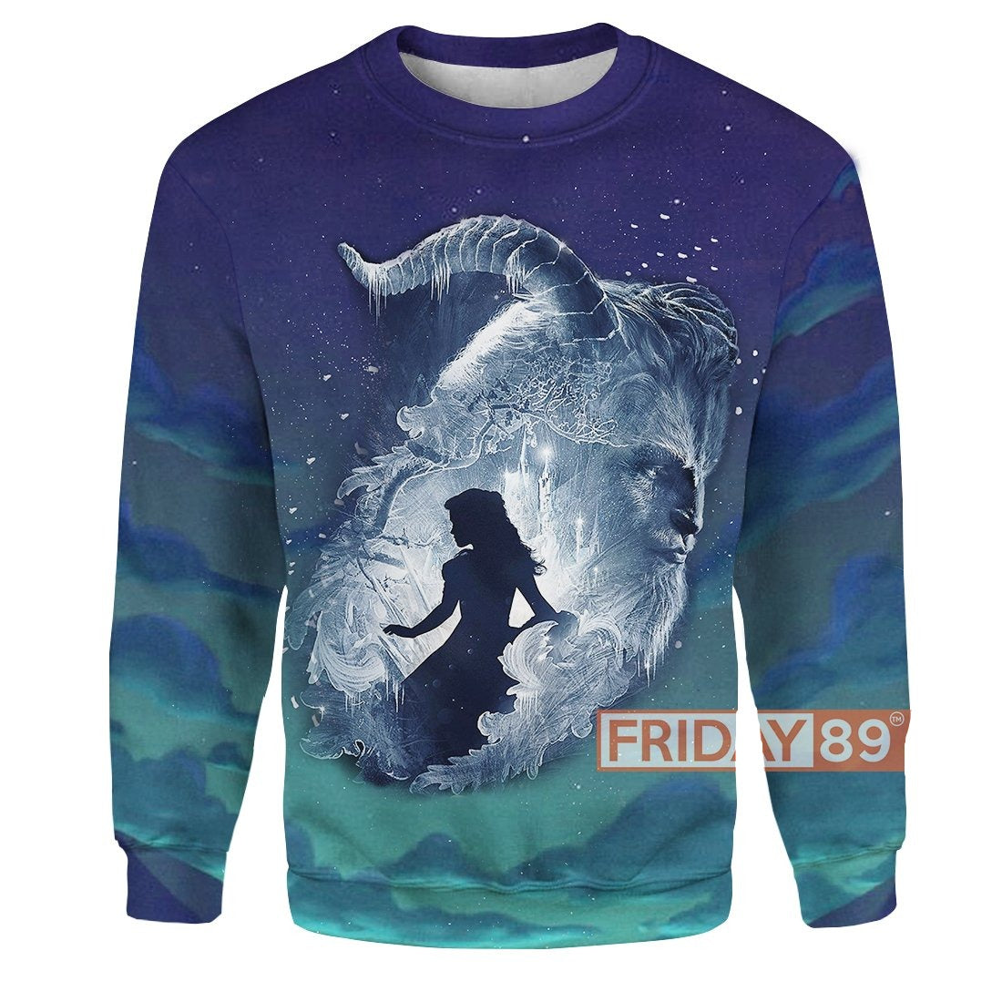Beauty & The Beast T-shirt Beauty & The Beast Beauty EMNa Art 3D Print T-shirt Awesome DN Hoodie Sweater Tank