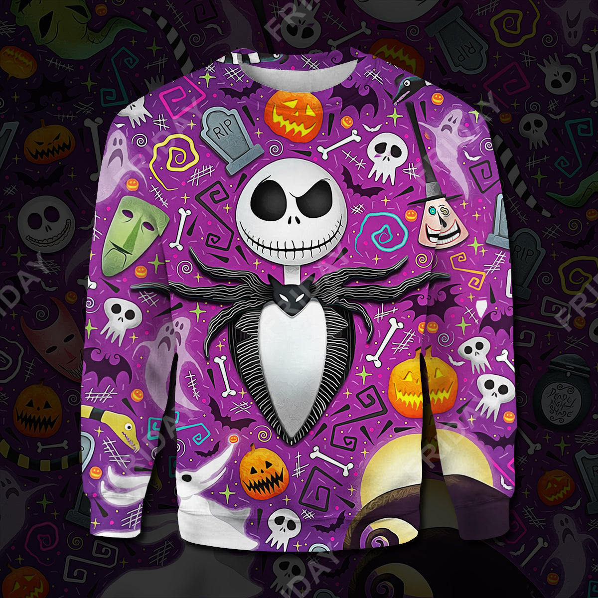 TBNC T-shirt Pumpkin King With Halloween Items T-shirt Amazing DN TBNC Hoodie Sweater Tank Jack Skellington Hoodie Shirt 2023