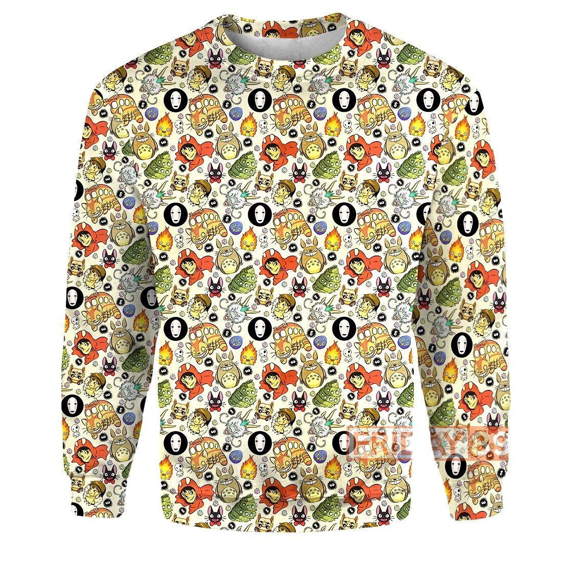S.Ghibli Hoodie S.Ghibli All Characters Emoji Spirited Away Totoro T-shirt Amazing S.Ghibli Shirt Sweater Tank
