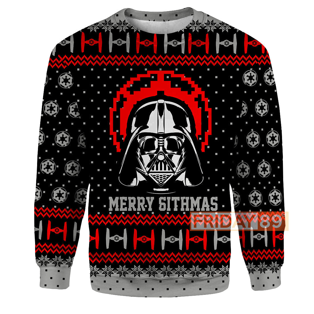 SW T-shirt D.Vader Ugly Christmas Pattern T-shirt Amazing High Quality SW Hoodie Sweater Tank 2023