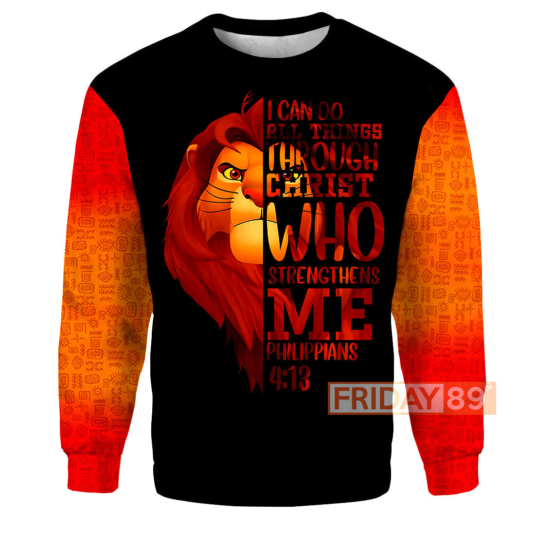 LK T-shirt Simba I Can Do All Things Through Christ Who Strengthens Me Shirt DN Hoodie Sweater Tank