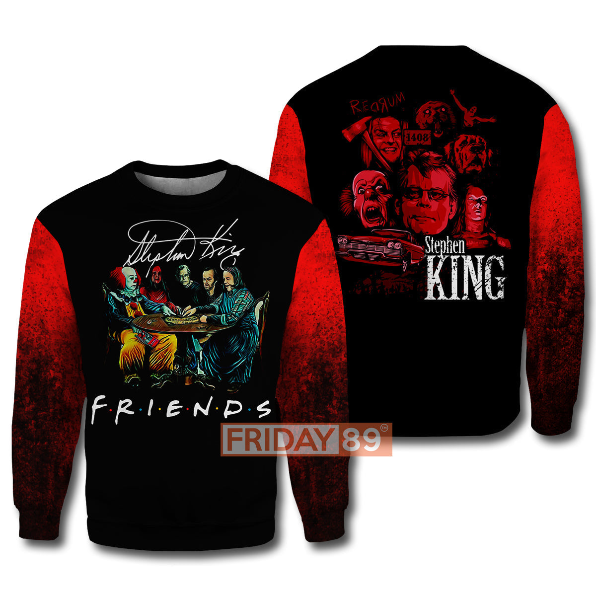 Horror T-shirt ST. King Characters Horror Movies T-shirt Cool Horror Hoodie Sweater Tank 2023