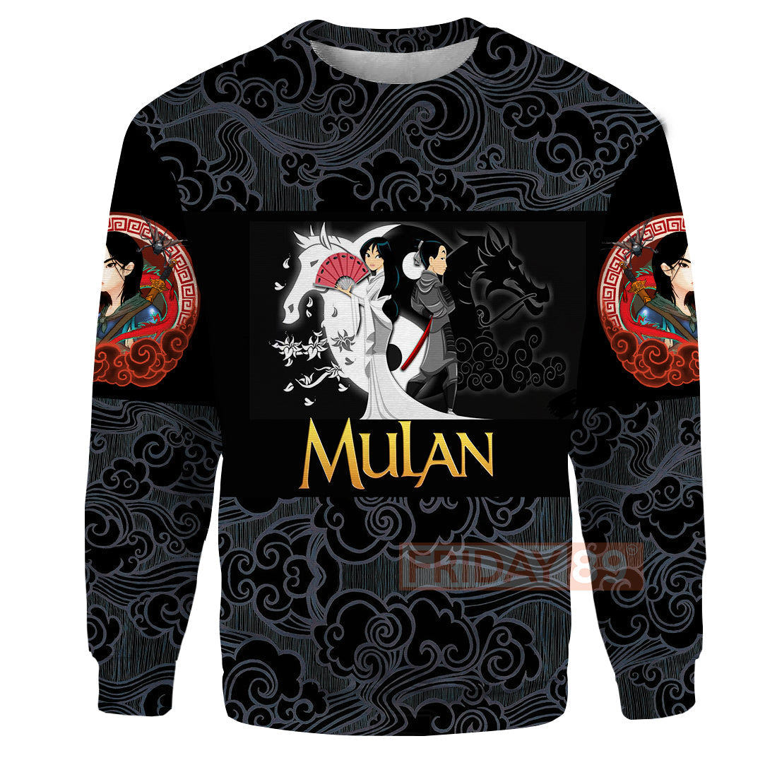 DN T-shirt Princess Mulan Beauty Art Motif Pattern 3D T-shirt Amazing DN Hoodie Sweater Tank