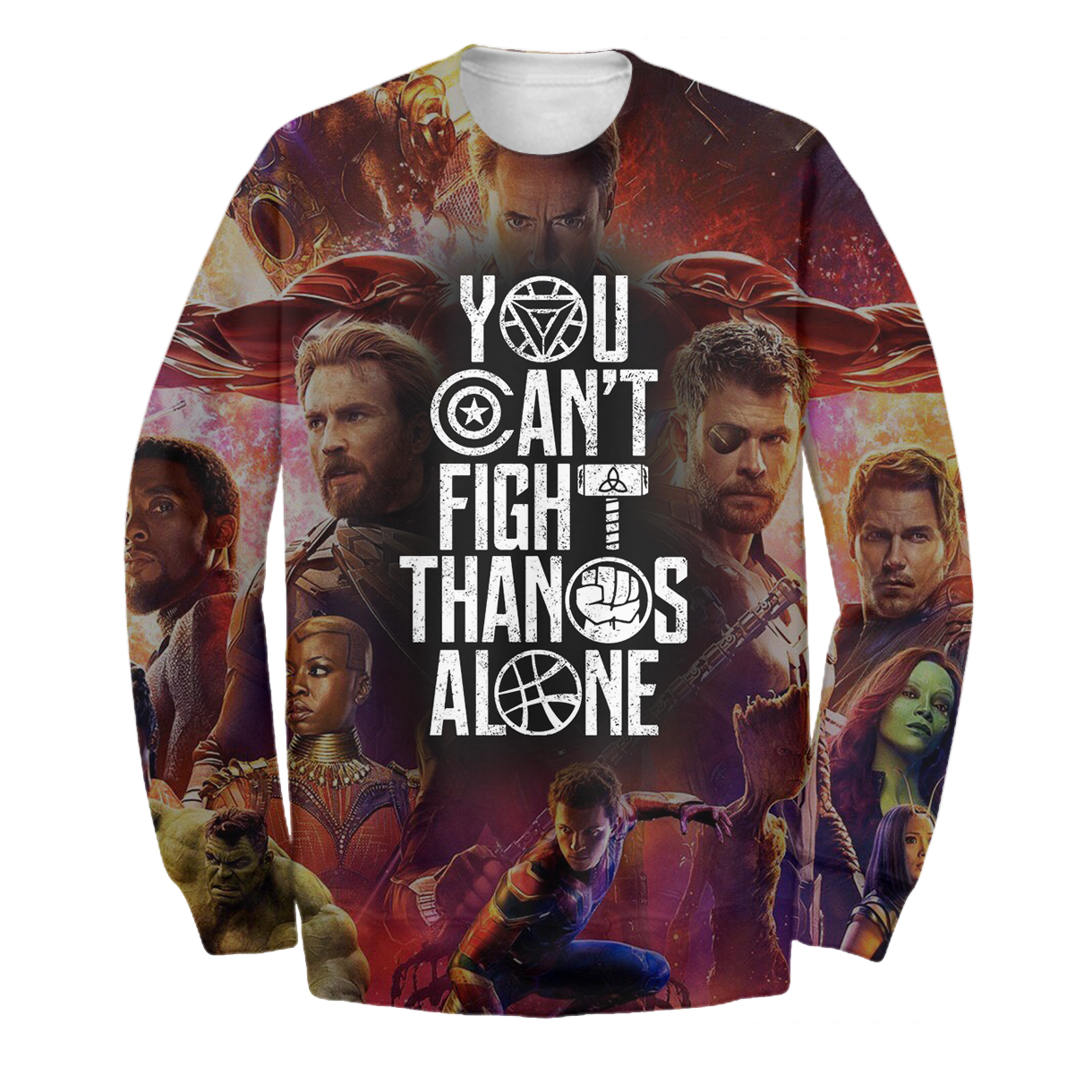 MV T-shirt You Can't Fight Thanos Alone T-shirt Awesome MV Hoodie Sweater Tank