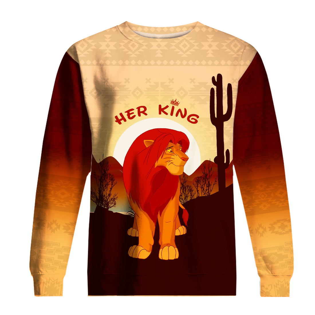 LK T-shirt Her King Simba Hakuna Matata DN LK Hoodie DN Couple Shirt Sweater Tank