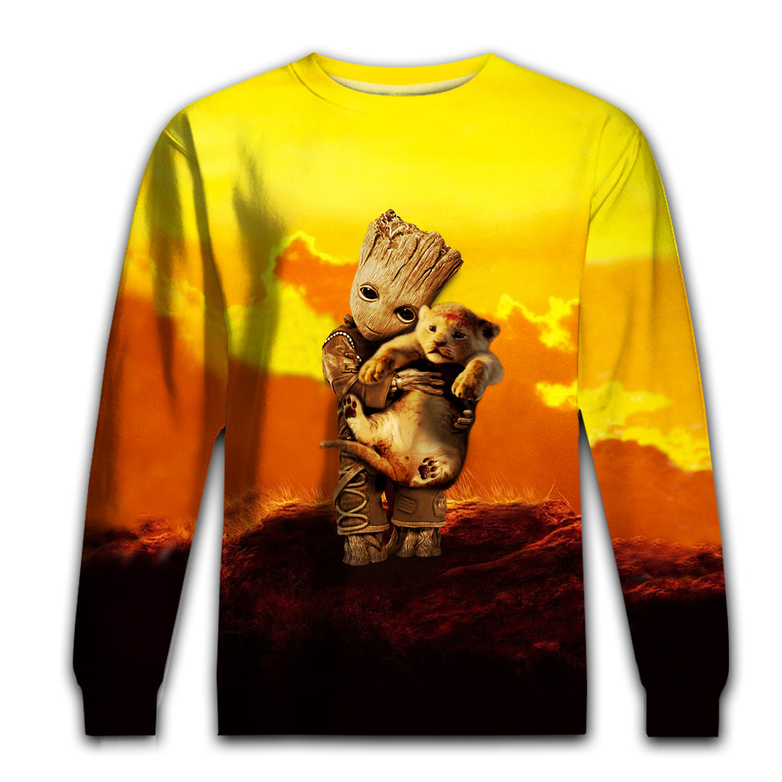 LK T-shirt 3D Print Groot Hug Lion T-shirt Awesome DN Hoodie Sweater Tank