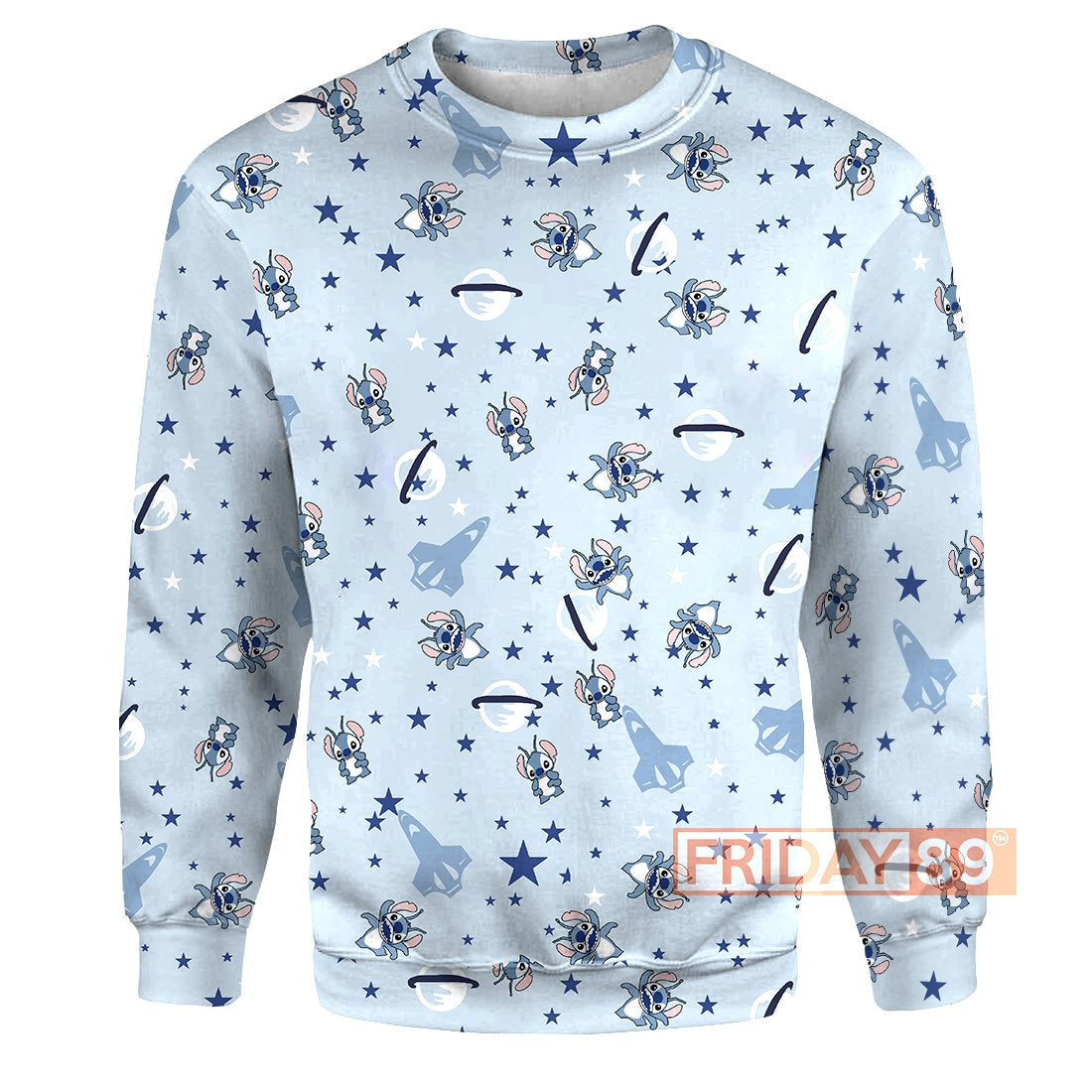 Stitch T-shirt Universe Adorable Blue T-shirt Hoodie