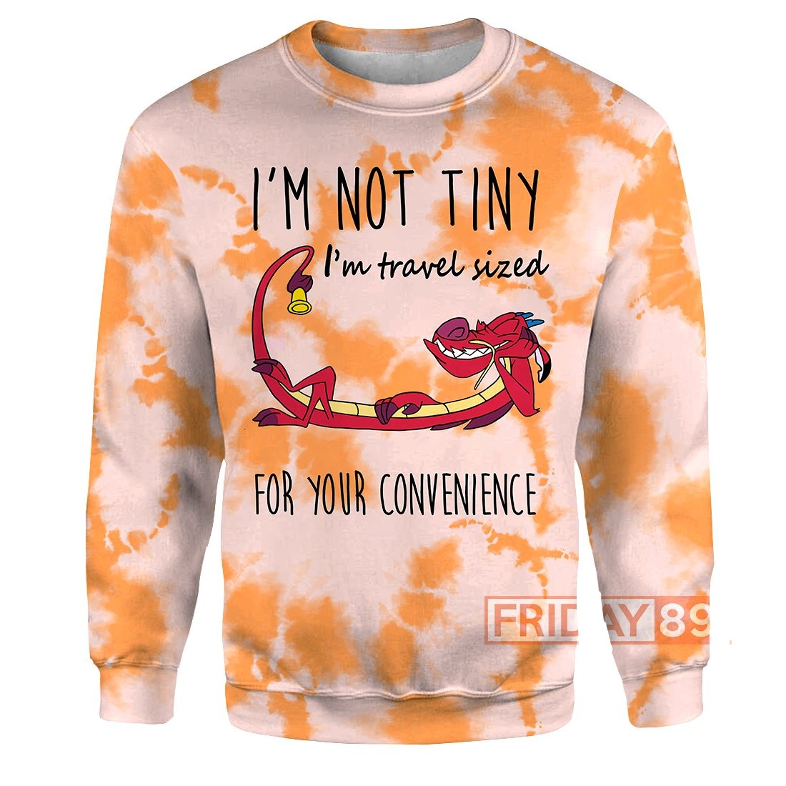 Mulan T-shirt Mulan Mushu TIE-DYE 3D Print T-shirt Awesome DN Hoodie Sweater Tank