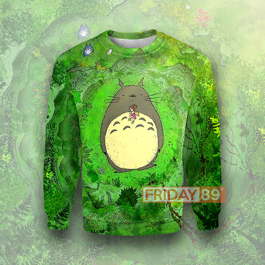 S.Ghibli Hoodie S.Ghibli Green Totoro Anime T-shirt Awesomr High Quality S.Ghibli Totoro Shirt Sweater Tank