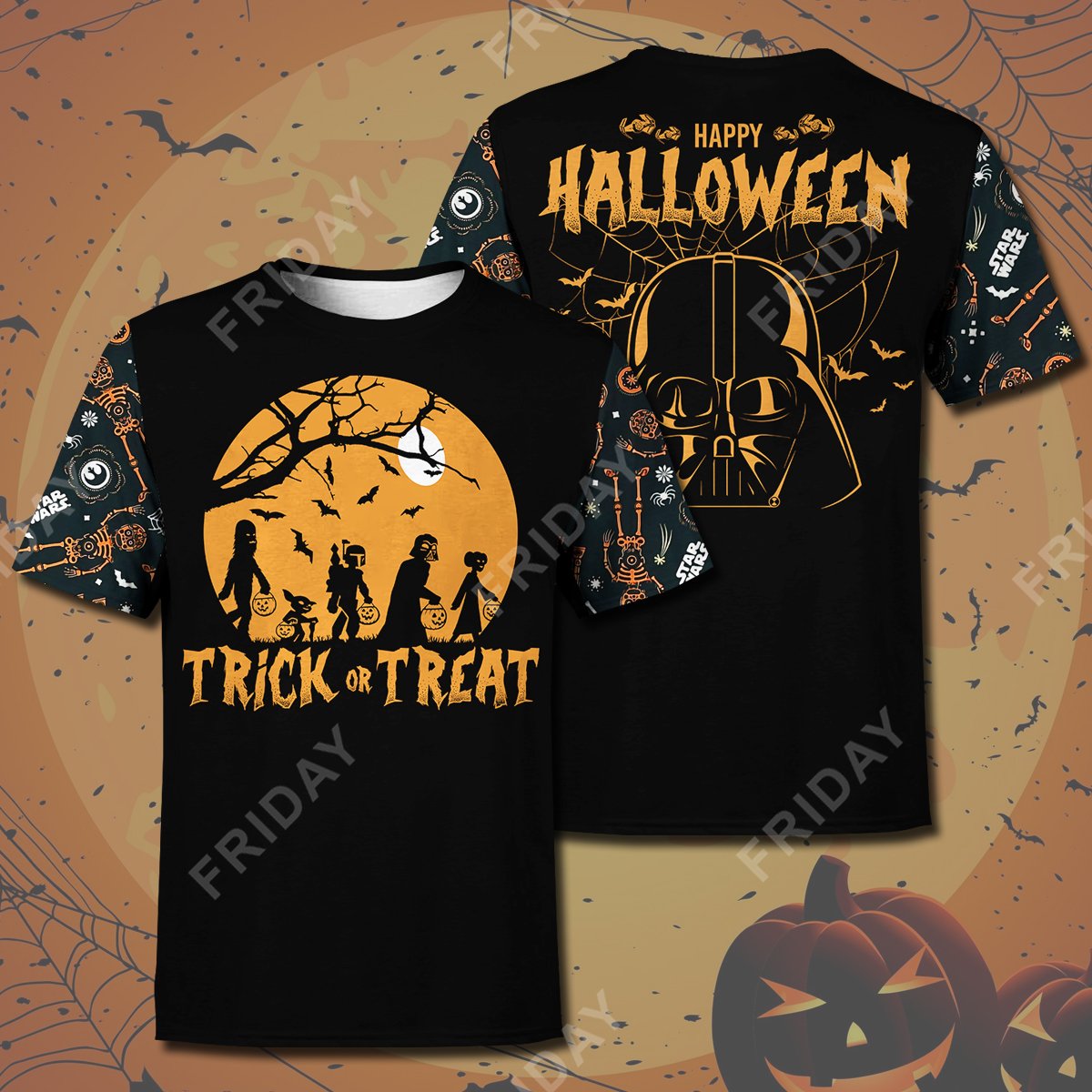 SW T-shirt Trick Or Treat Hapy Halloween T-shirt High Quality SW Halloween Hoodie Sweater Tank 2025