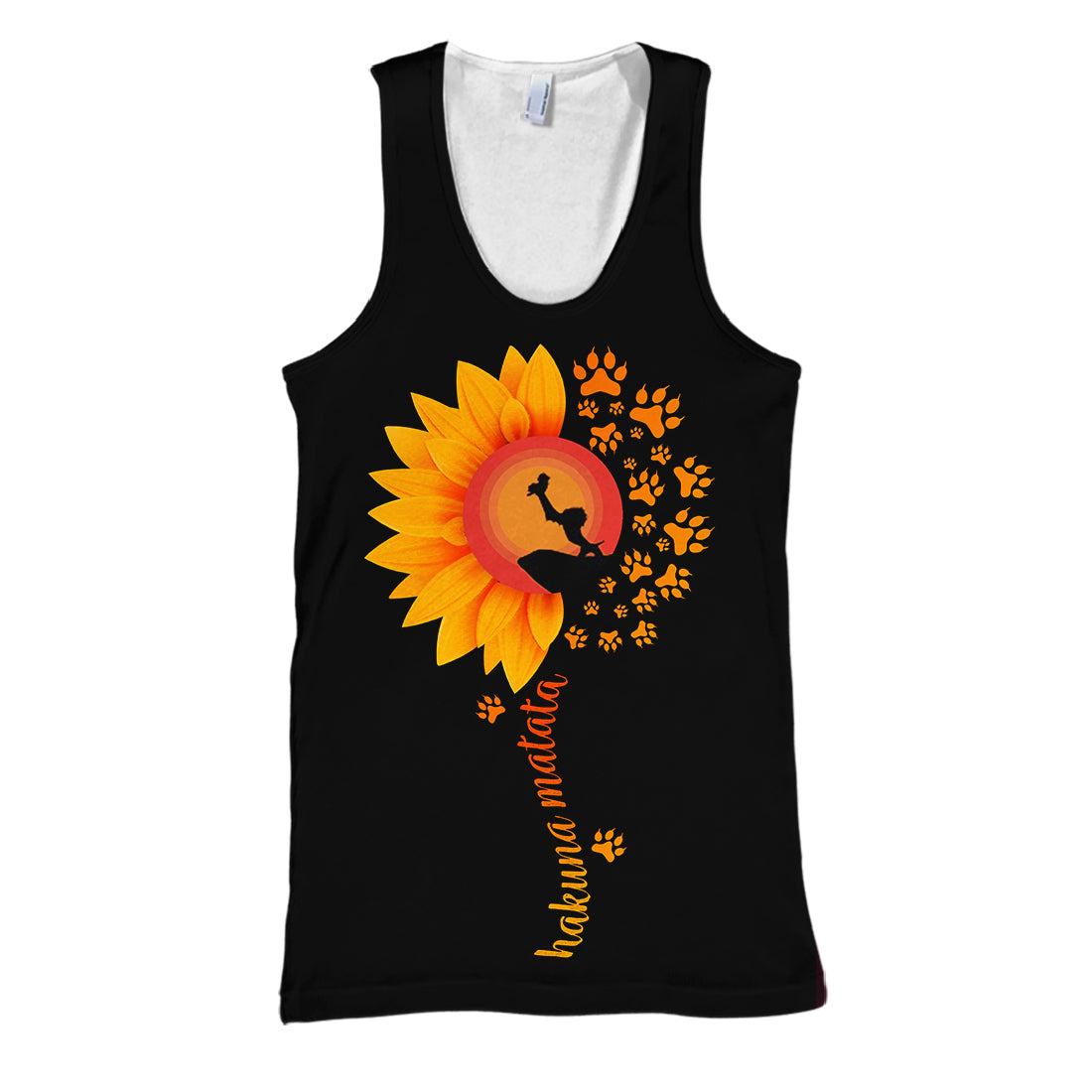 LK T-shirt Hakuna Matata Sunflower 3D Print T-shirt High Quality DN Hoodie Sweater Tank
