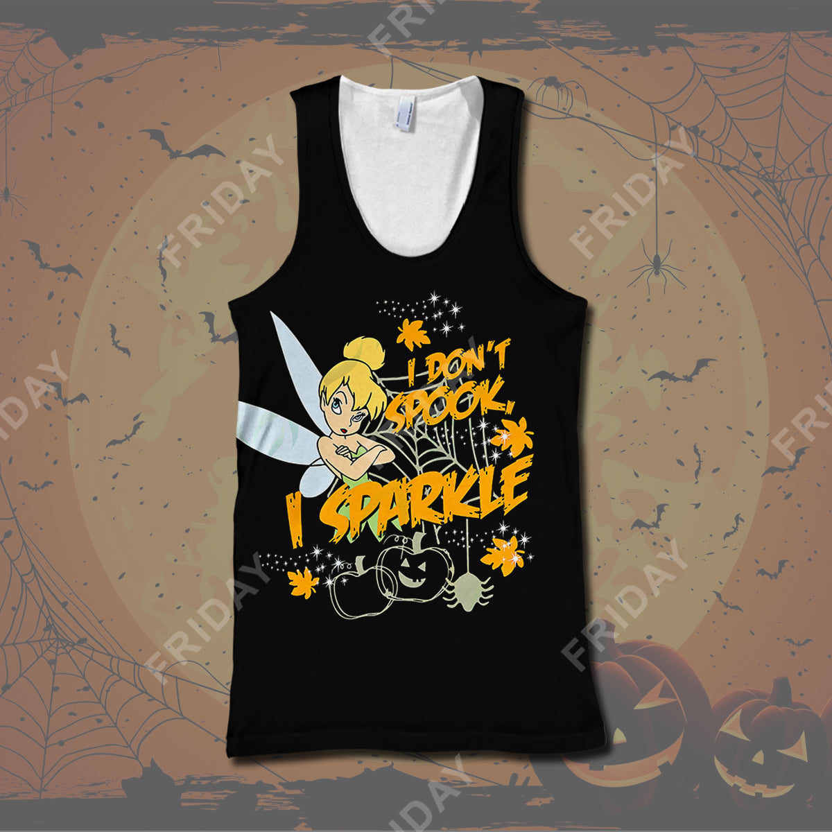 DN T-shirt Tinker.B I Don't Spook I Sparkle Halloween T-shirt Amazing Tinkerbell Hoodie Sweater Tank