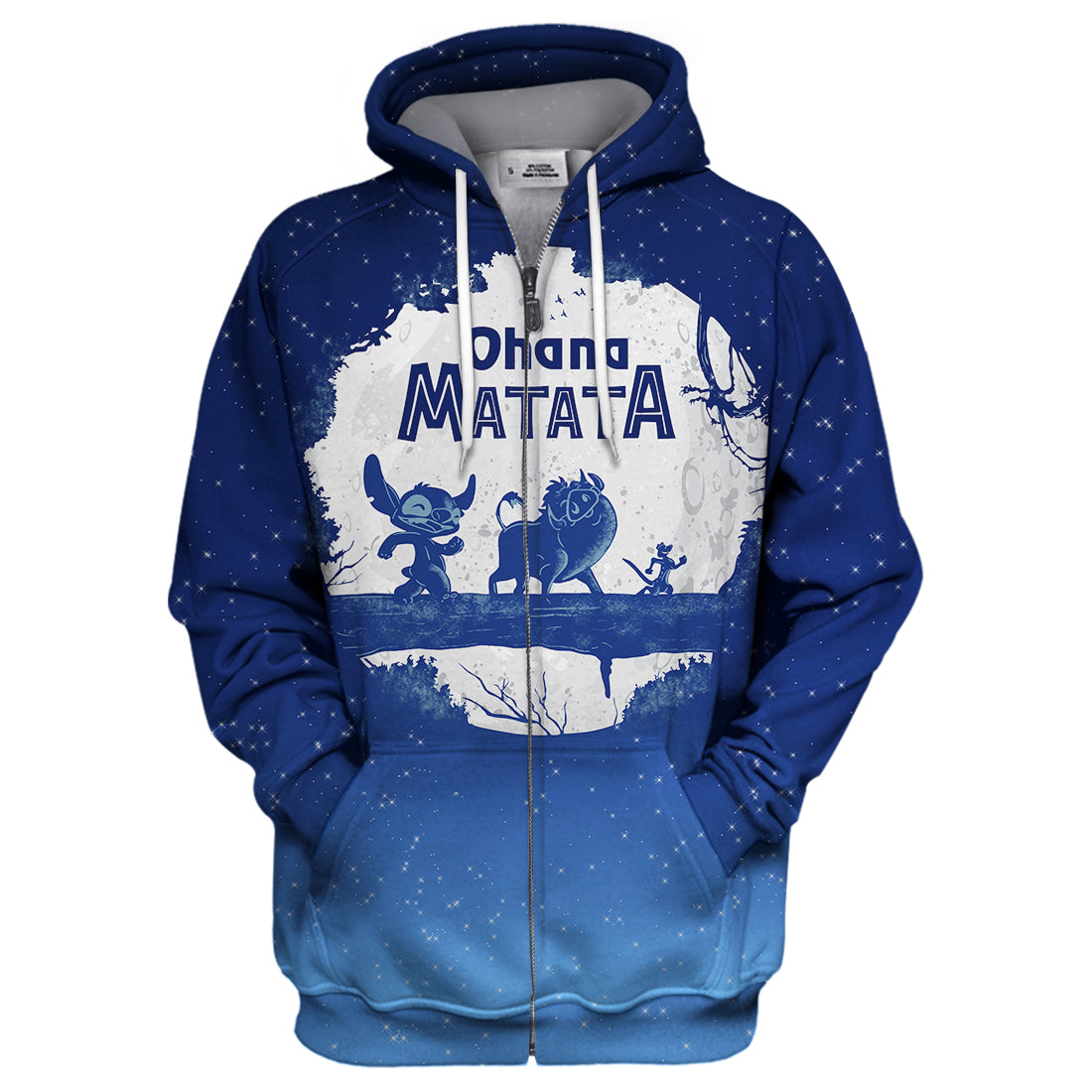 LK Stitch T-shirt Ohana Matata Stitch Blue T-shirt Awesome DN Hoodie Sweater Tank