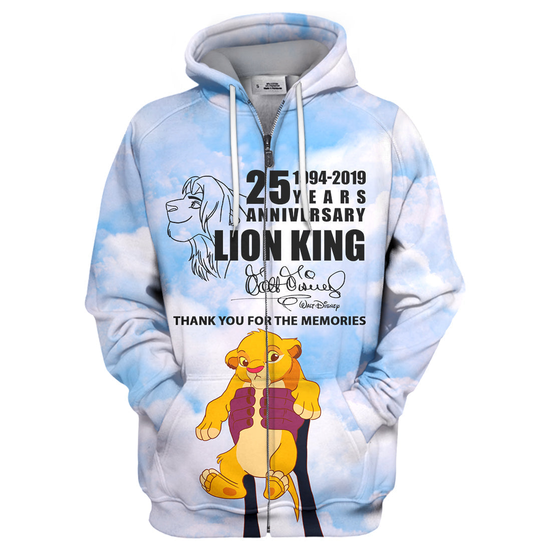 LK T-shirt 25 Years Anniversary Lion King 3D Print T-shirt Amazing DN Hoodie Sweater Tank