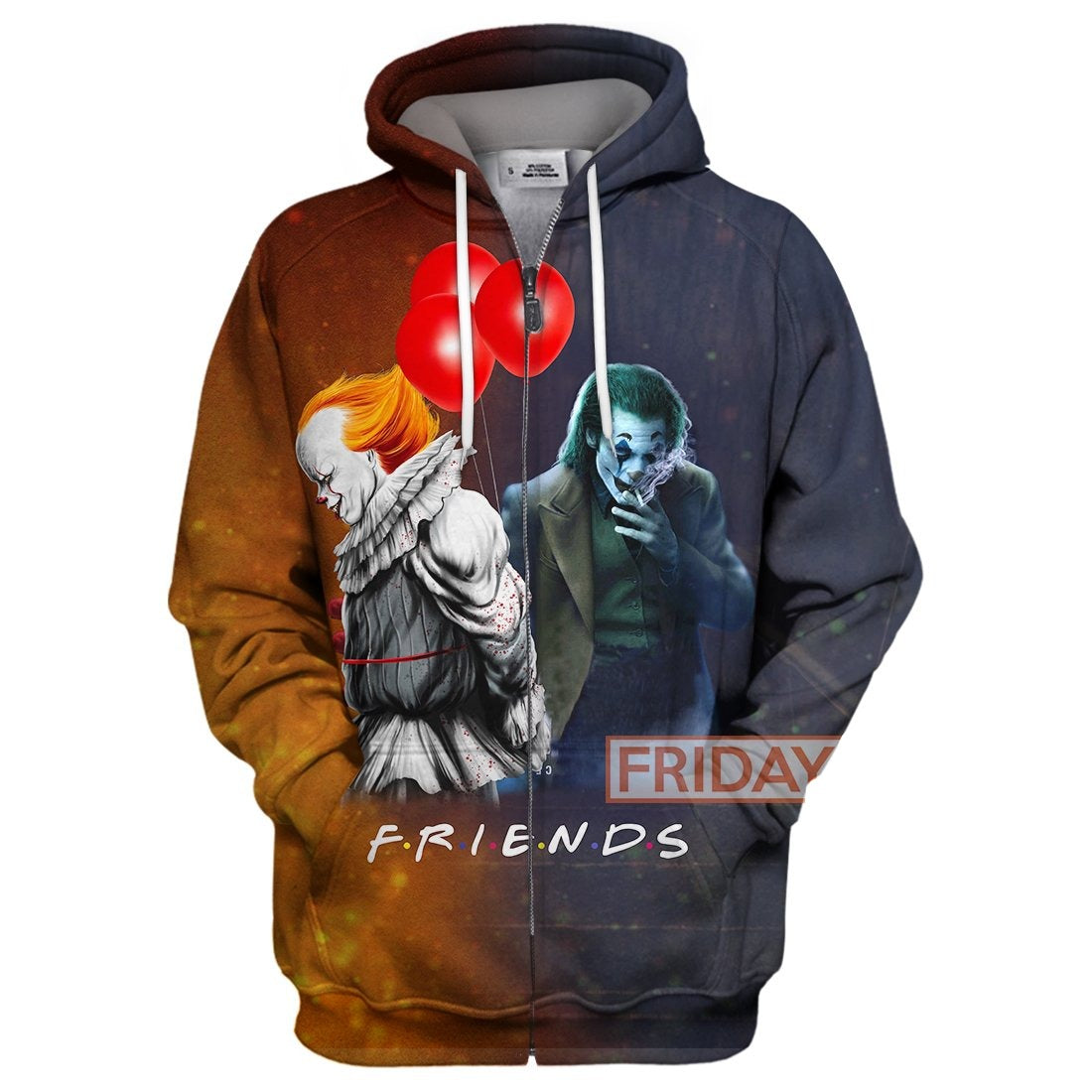 Joker IT Hoodie Joker And Pennywise Friends T-shirt Cool Joker IT Hoodie Sweater Tank 2026
