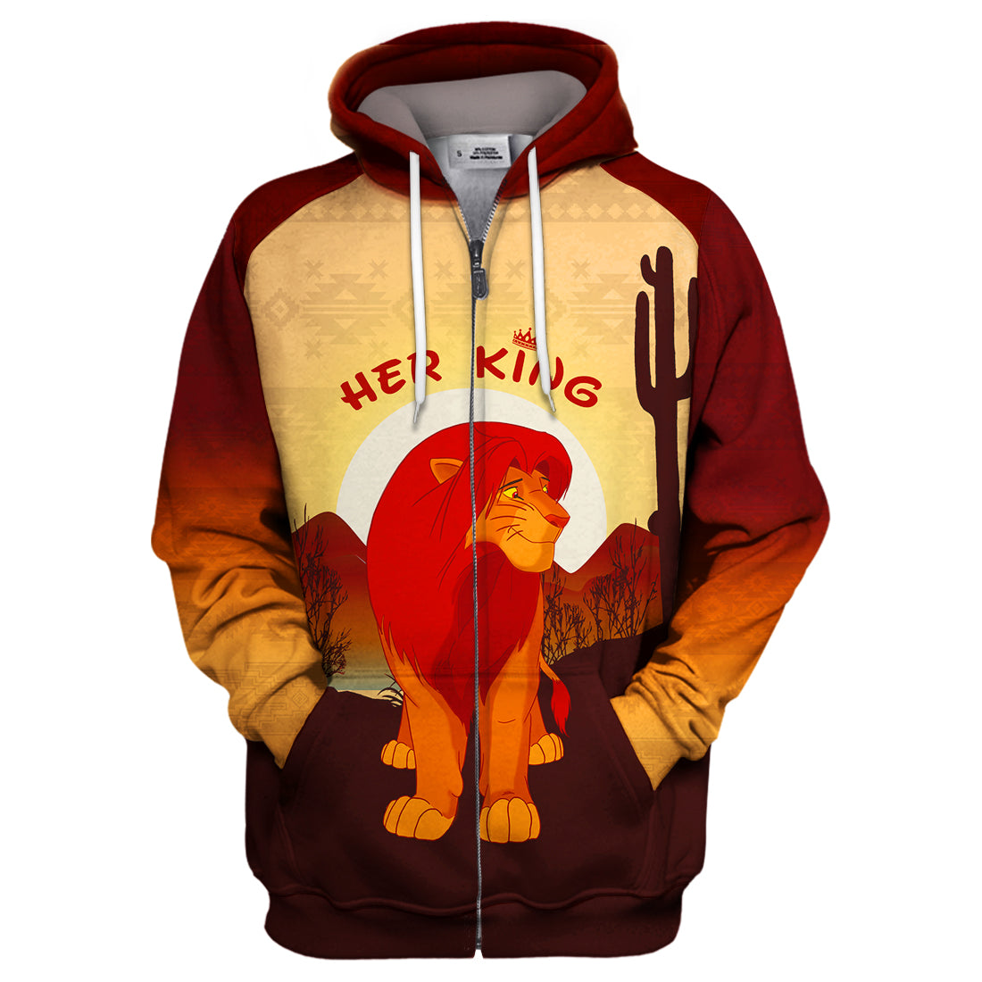 LK T-shirt Her King Simba Hakuna Matata DN LK Hoodie DN Couple Shirt Sweater Tank