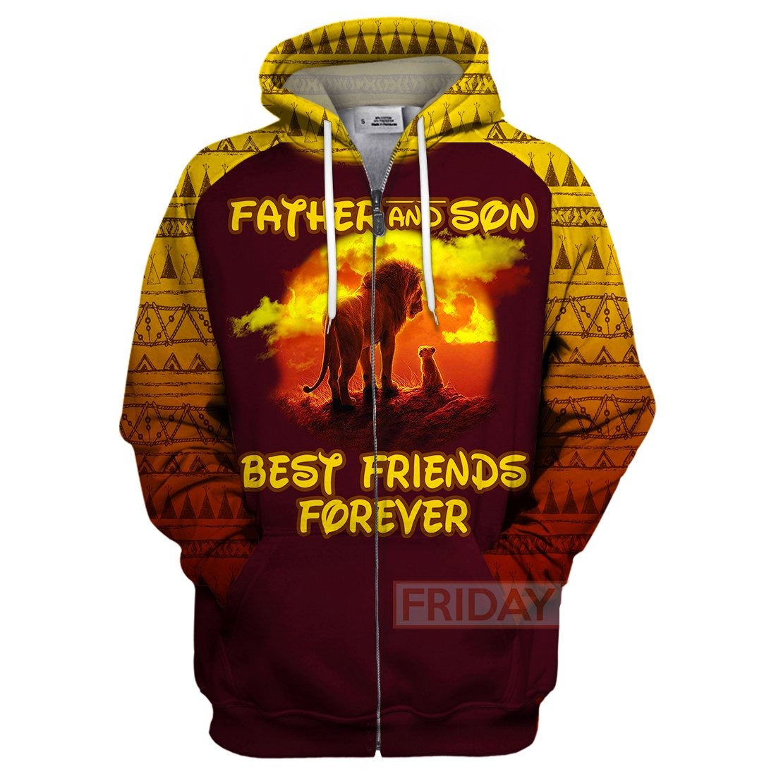 LK T-shirt Father And Son - Lion King Best Friends Forever T-shirt Awesome DN Hoodie Sweater Tank