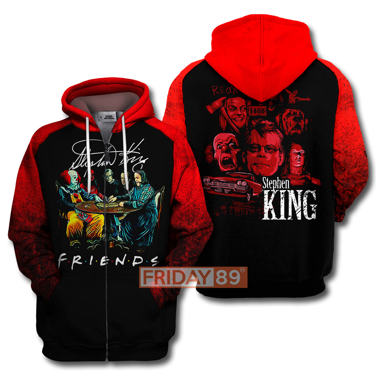 Horror T-shirt ST. King Characters Horror Movies T-shirt Cool Horror Hoodie Sweater Tank 2025