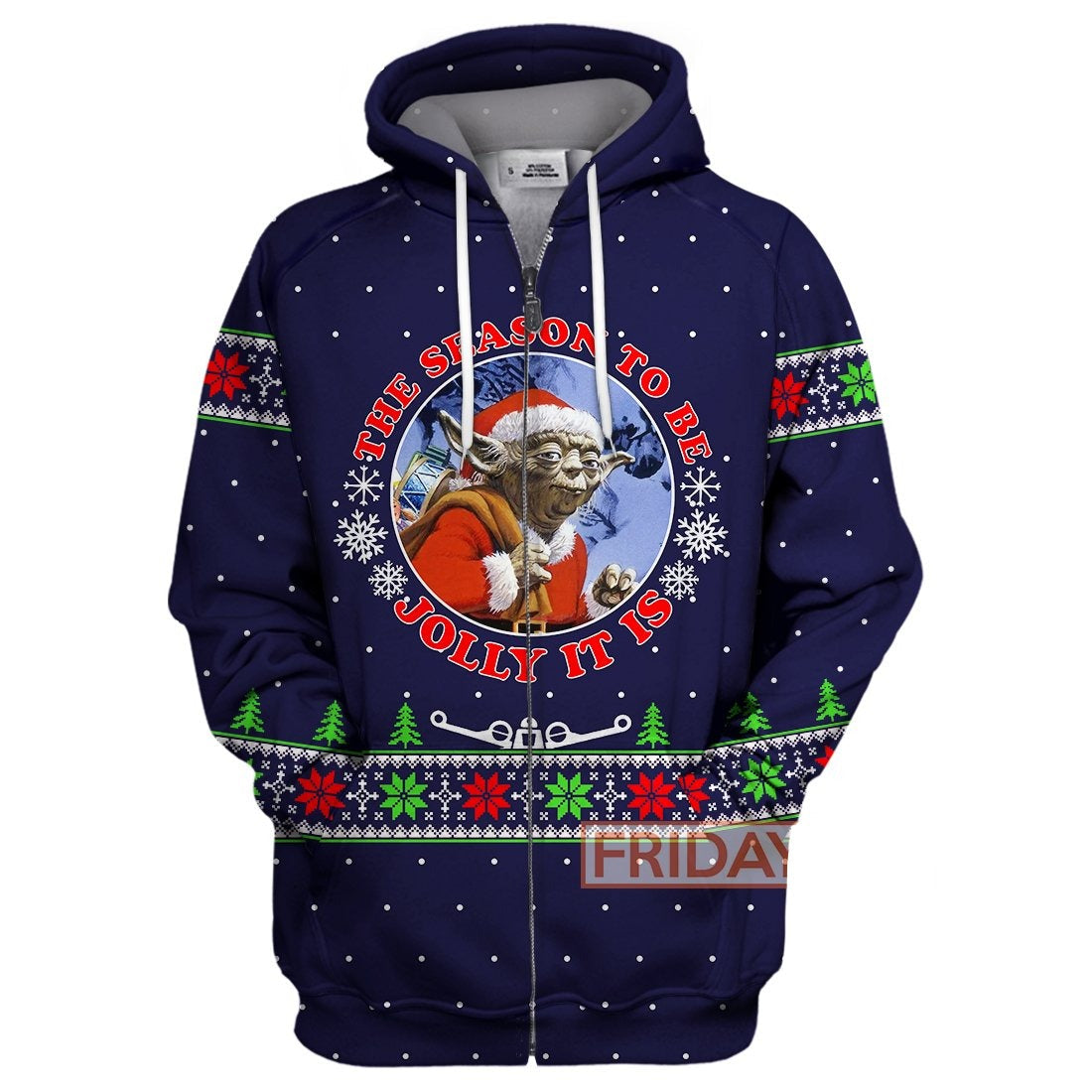 SW T-shirt Yoda The Season To Be Jolly It Is Christmas T-shirt Amazing SW Hoodie Sweater Tank 2026