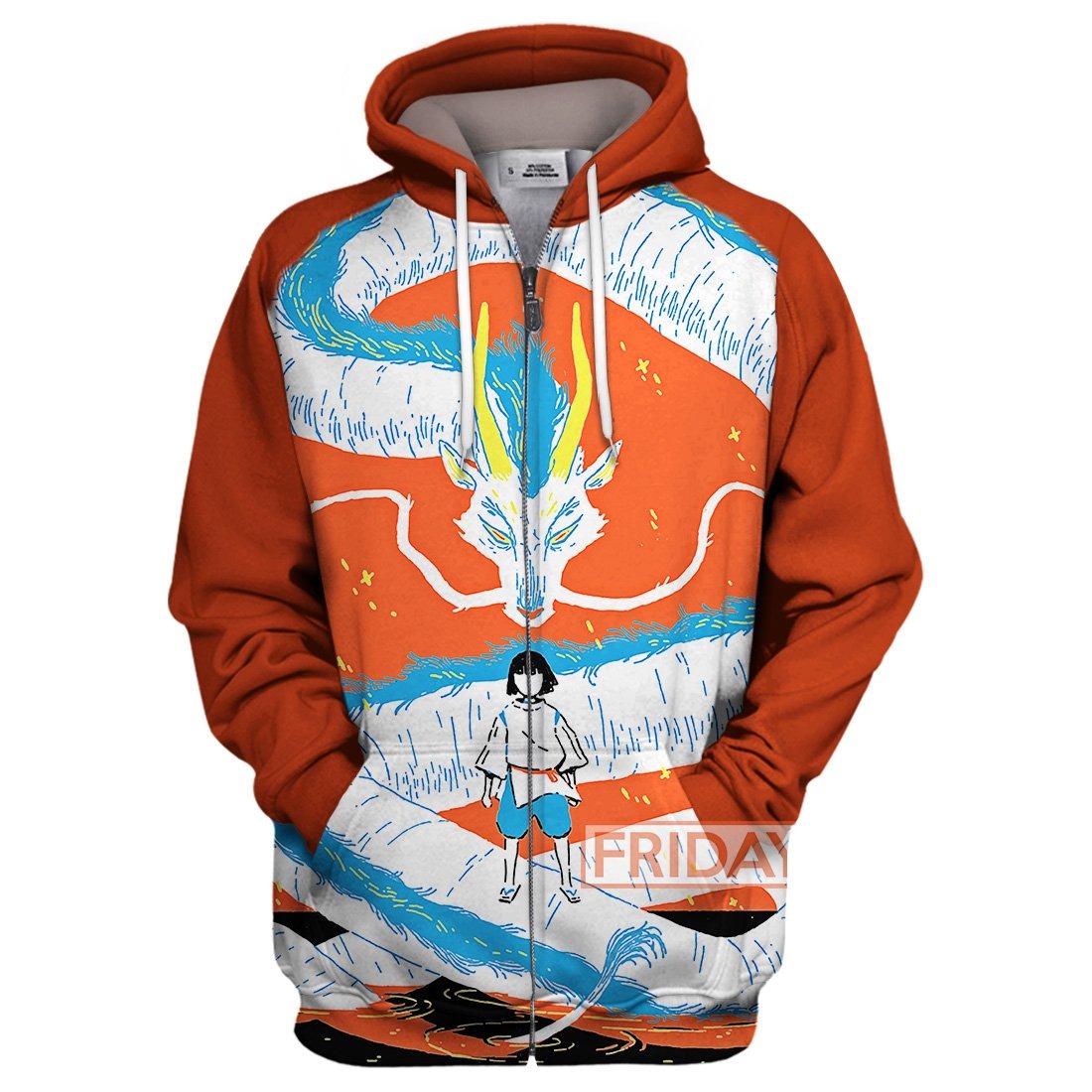 S.Ghibli Hoodie S.Ghibli Spirited Away Haku And Dragon Art 3D T-shirt Amazing S.Ghibli Shirt Sweater Tank