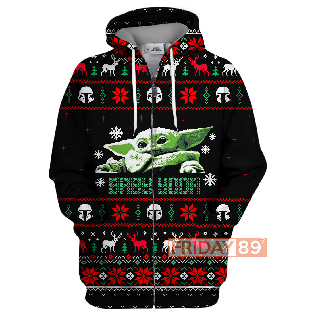 SW T-shirt SW Adorable Baby Yoda Ugly Christmas Pattern T-shirt Amazing SW Hoodie Sweater Tank 2026