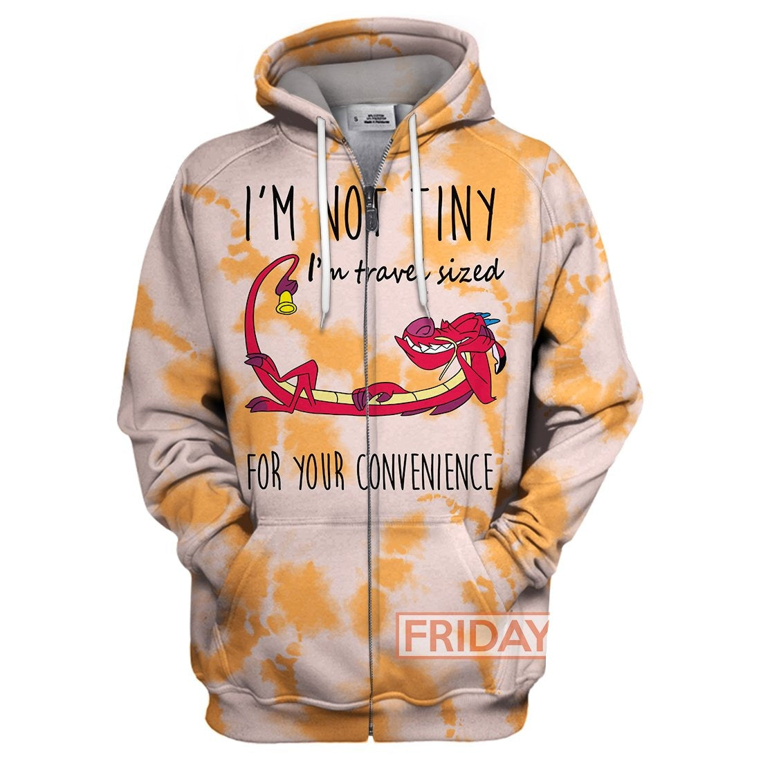 Mulan T-shirt Mulan Mushu TIE-DYE 3D Print T-shirt Awesome DN Hoodie Sweater Tank