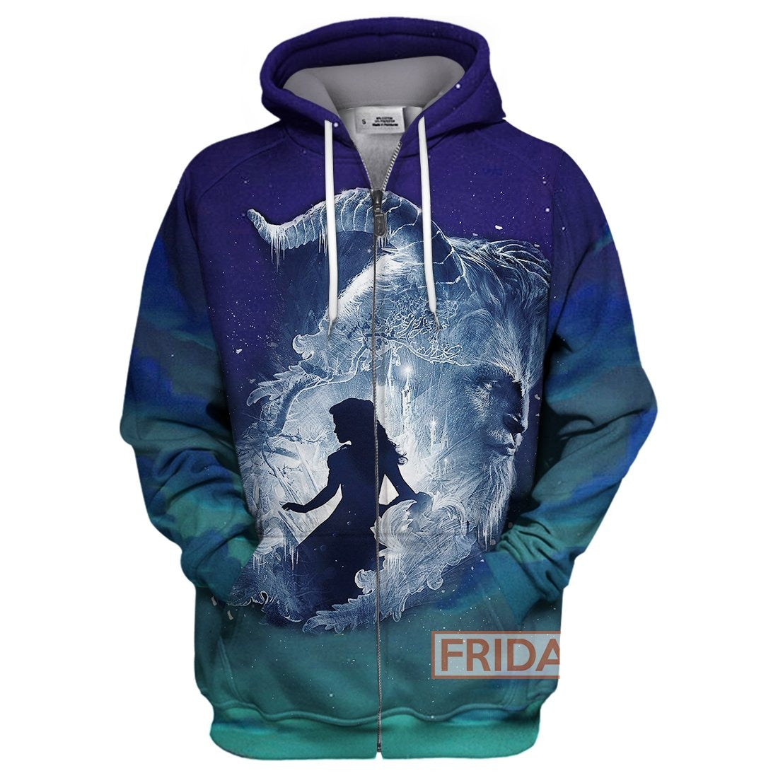 Beauty & The Beast T-shirt Beauty & The Beast Beauty EMNa Art 3D Print T-shirt Awesome DN Hoodie Sweater Tank