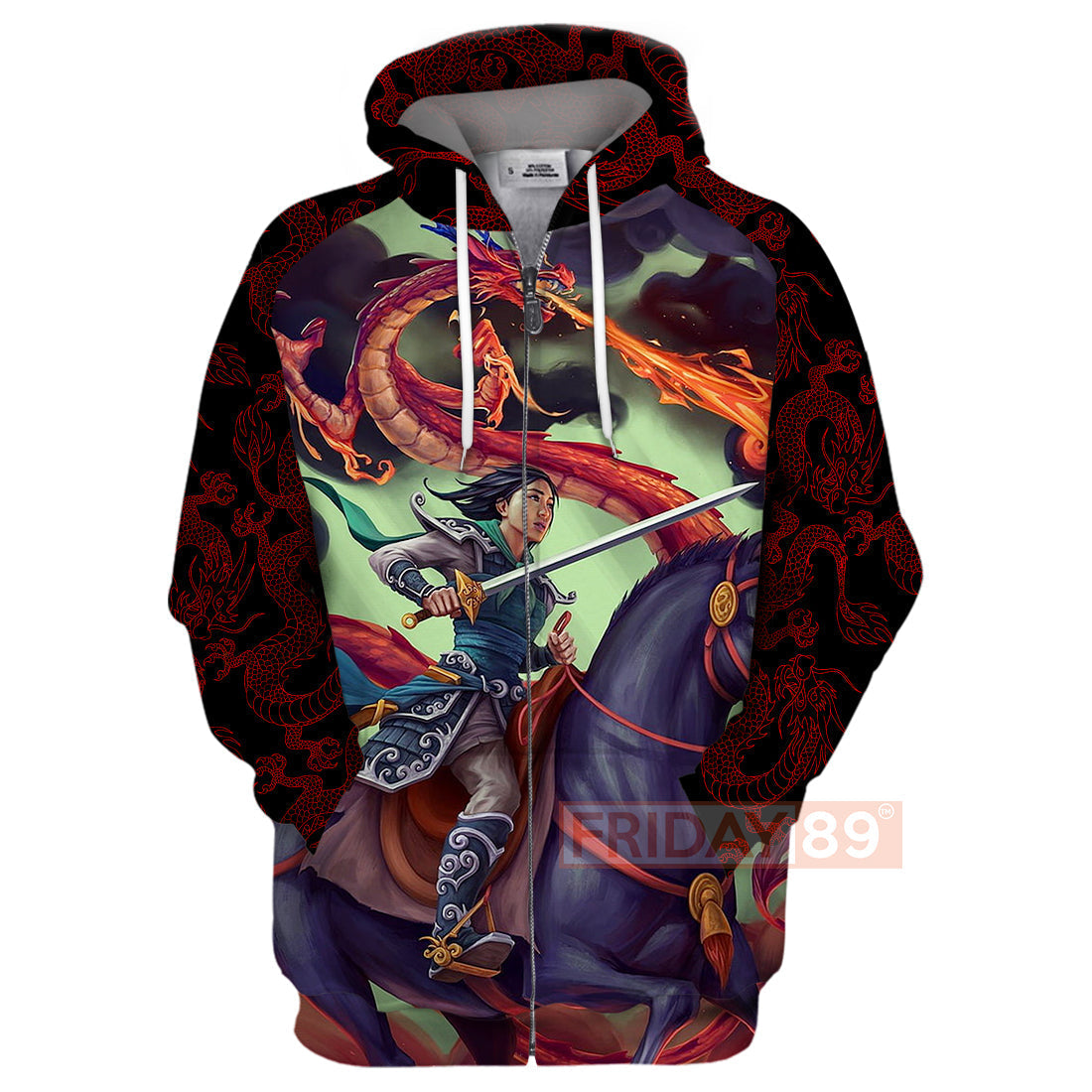 Mulan T-shirt Princess Mulan Warrior Art 3D Print T-shirt Awesome DN Hoodie Sweater Tank