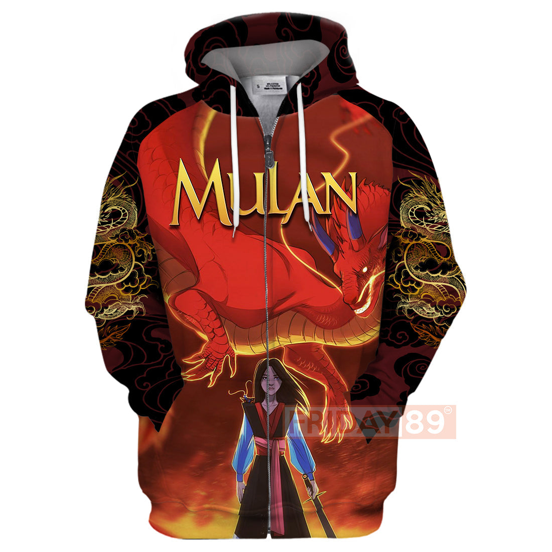 Mulan T-shirt Princess Mulan Dragon Cartoon 3D T-shirt Amazing DN Hoodie Sweater Tank