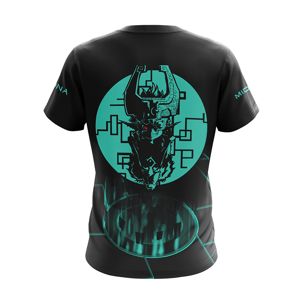 The Legend Of Zelda Hoodie Princess Midna Graphic T-shirt Black Green Unisex