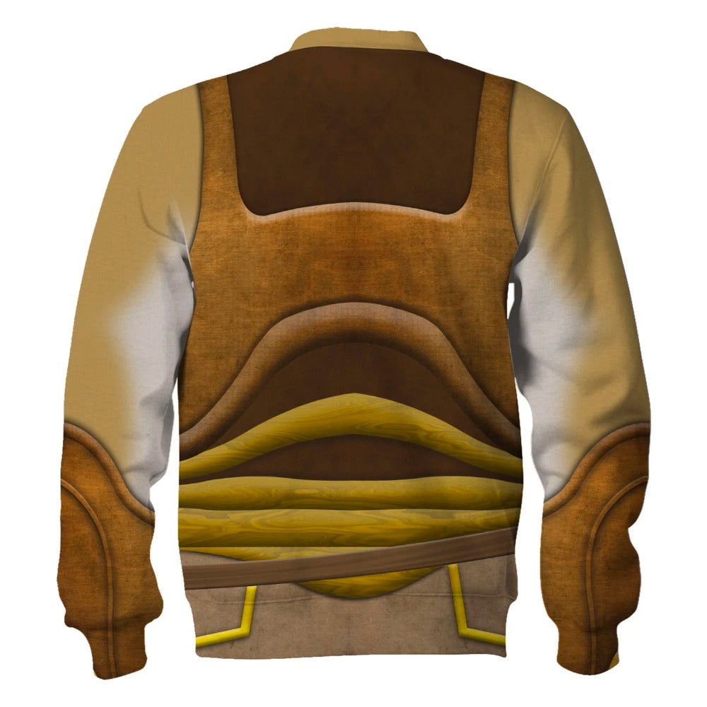 Starwars Hoodie Gungan Costume Starwars Cosplay T-Shirt Brown Unisex Adults - Trendy Gift For Men & Women