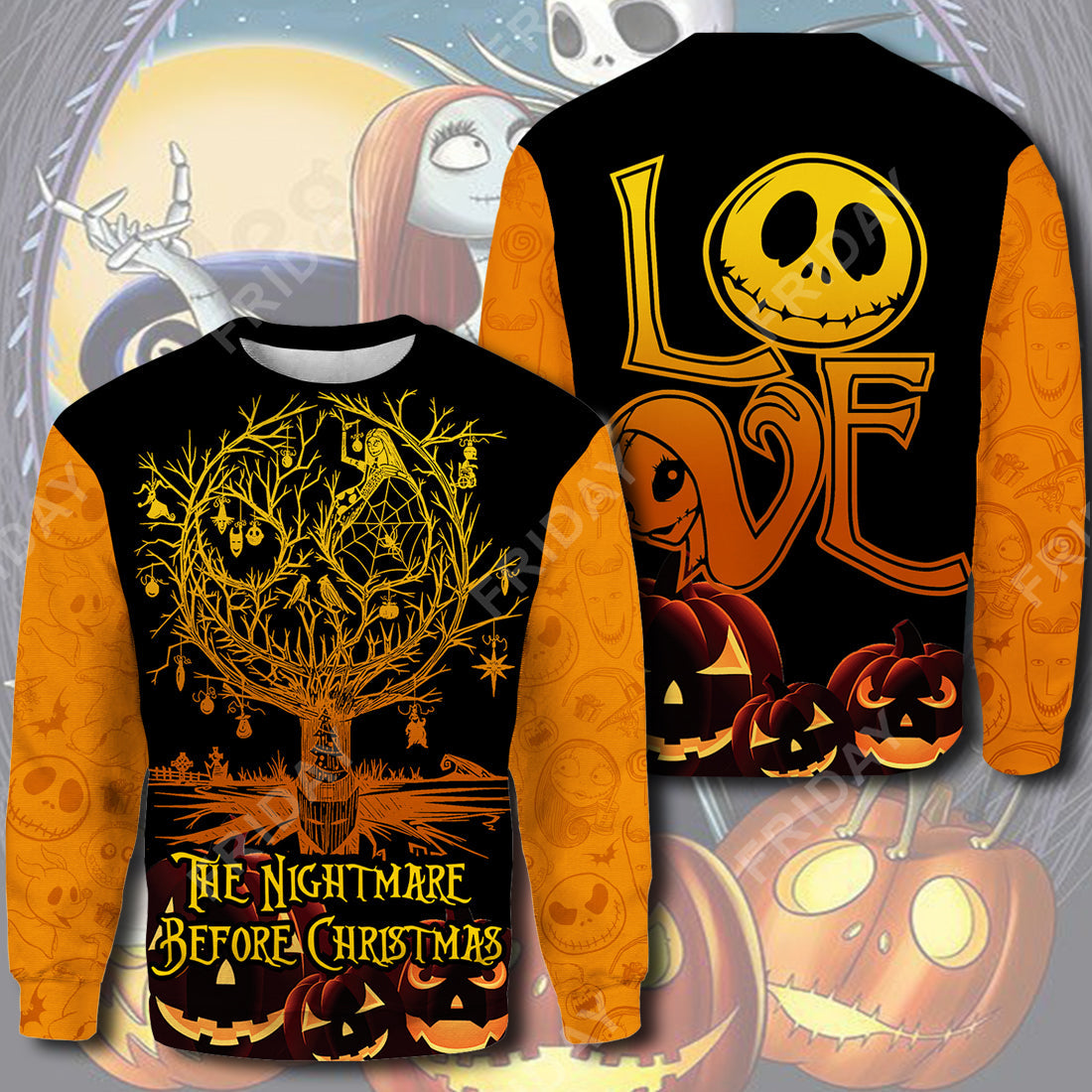 TNBC T-shirt Nightmare Halloween Tree Love T-shirt Cool Amazing DN TNBC Hoodie Sweater Tank