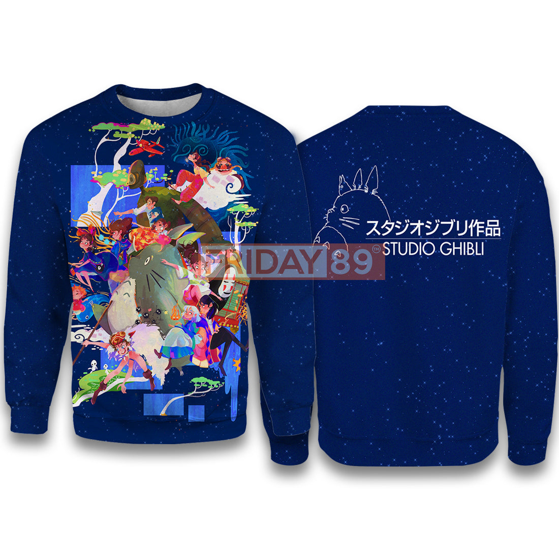 S.Ghibli Hoodie SG S.Ghibli Japan Anime All Characters Chibi T-shirt Cute S.Ghibli Hoodie Sweater Tank