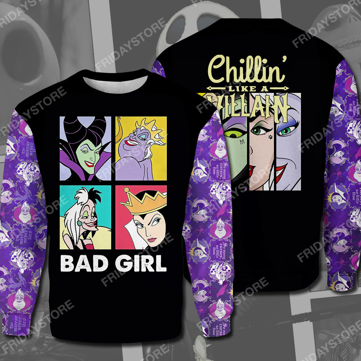 DN T-shirt Chillin Like A Villain Bad Girl T-shirt Amazing High Quality DN Villain Hoodie Sweater Tank