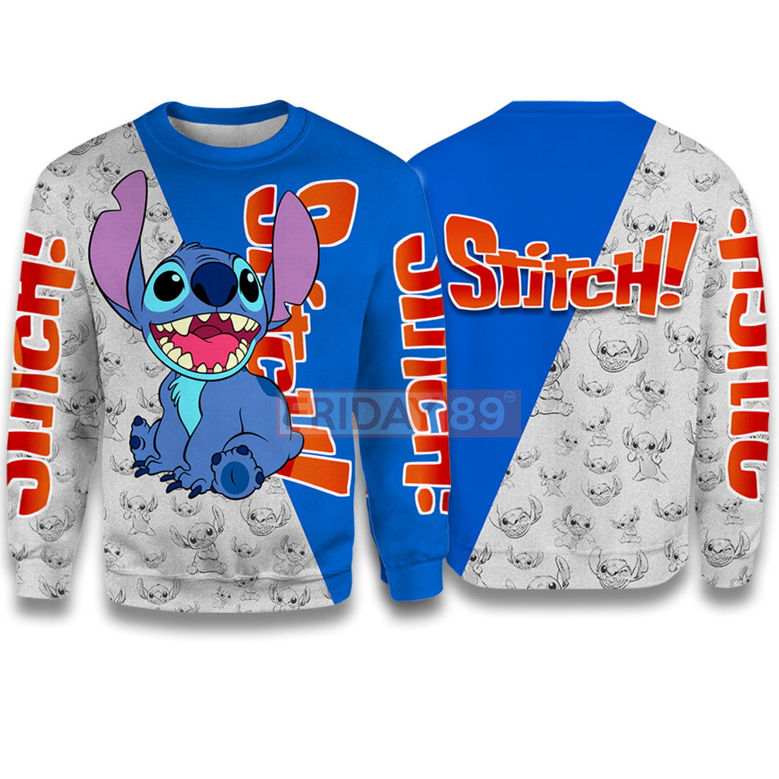 Stitch T-shirt Smiley Face Experiment 626 Lilo & Stitch 3D Print T-shirt Cute DN Hoodie Sweater Tank