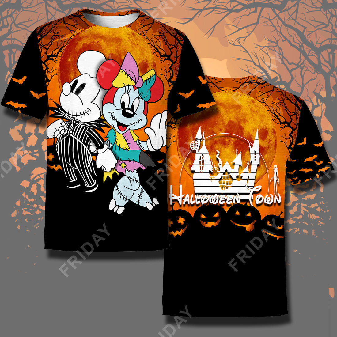 DN T-shirt TNBC Mouse Couple Halloween Town T-shirt High Quality DN TNBC Hoodie Sweater Tank