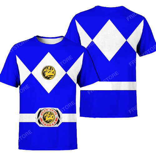 Power Ranger T-Shirt Blue Power Ranger Costume T-Shirt Power Ranger Hoodie - Trendy Gift For Men & Women