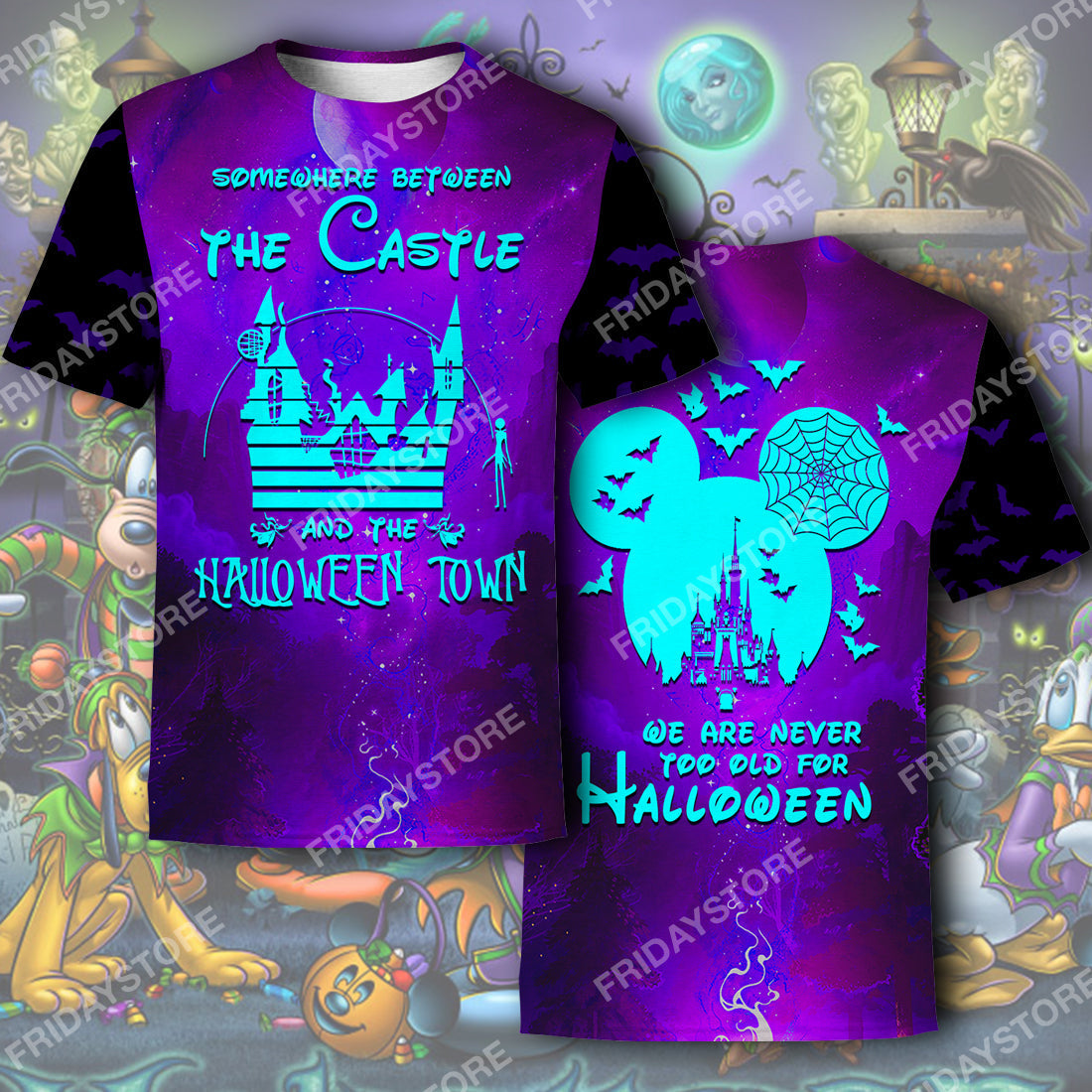DN T-shirt Somewhere Between The Castle And The Halloween Town T-shirt High Quality DN Halloween Hoodie Sweater Tank