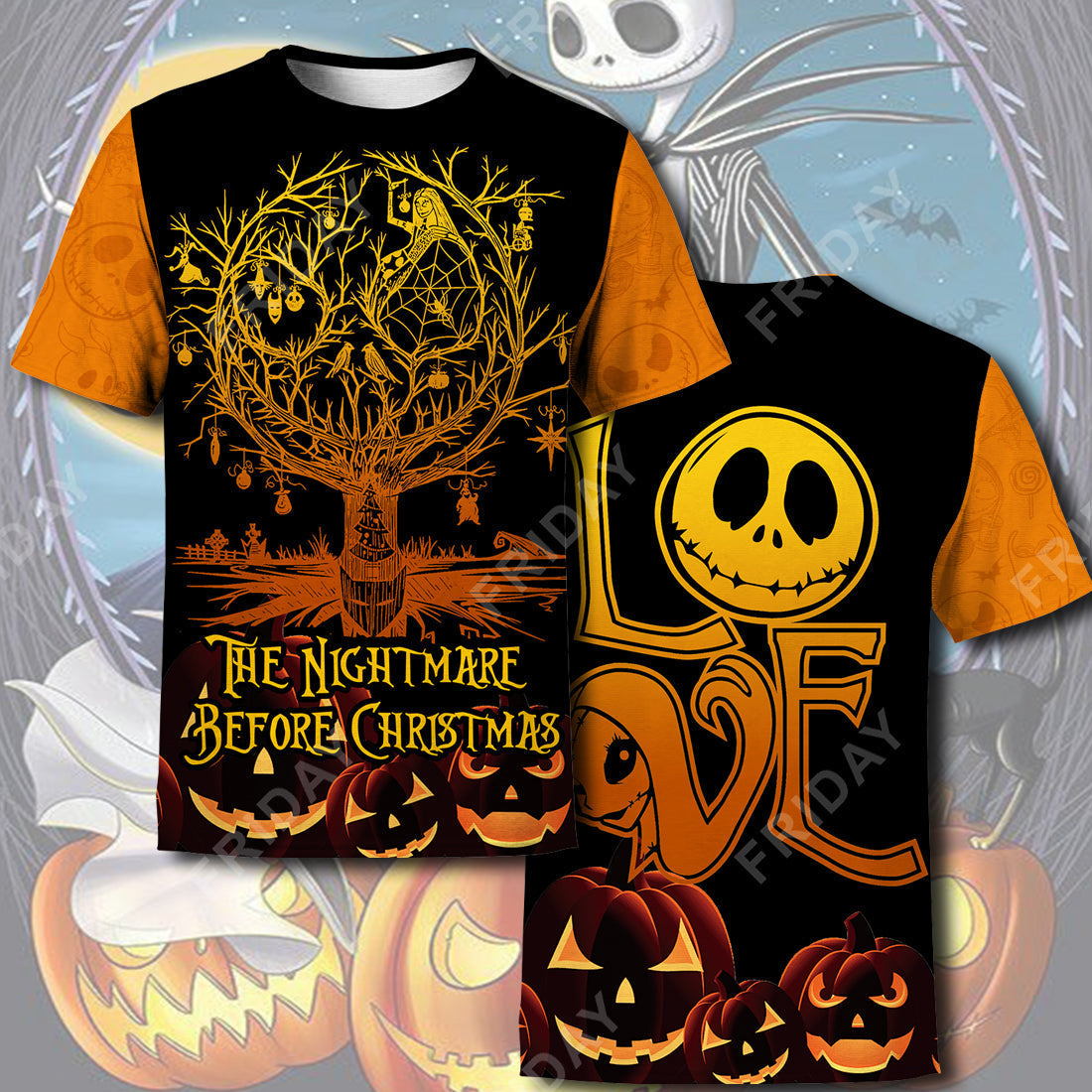 TNBC T-shirt Nightmare Halloween Tree Love T-shirt Cool Amazing DN TNBC Hoodie Sweater Tank 2026
