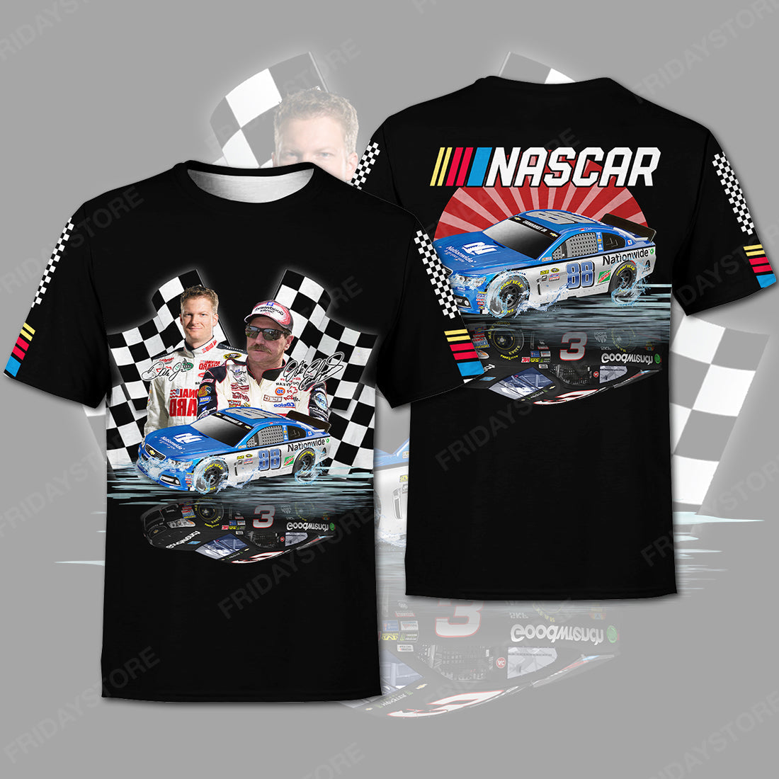 Nascar Hoodie Shirt DEJ Nascar Black T-shirt Nascar Shirt Apparel 2023