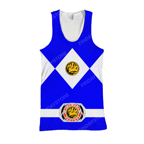 Power Ranger T-Shirt Blue Power Ranger Costume T-Shirt Power Ranger Hoodie - Trendy Gift For Men & Women