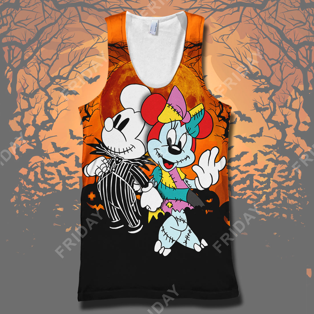 DN T-shirt TNBC Mouse Couple Halloween Town T-shirt High Quality DN TNBC Hoodie Sweater Tank