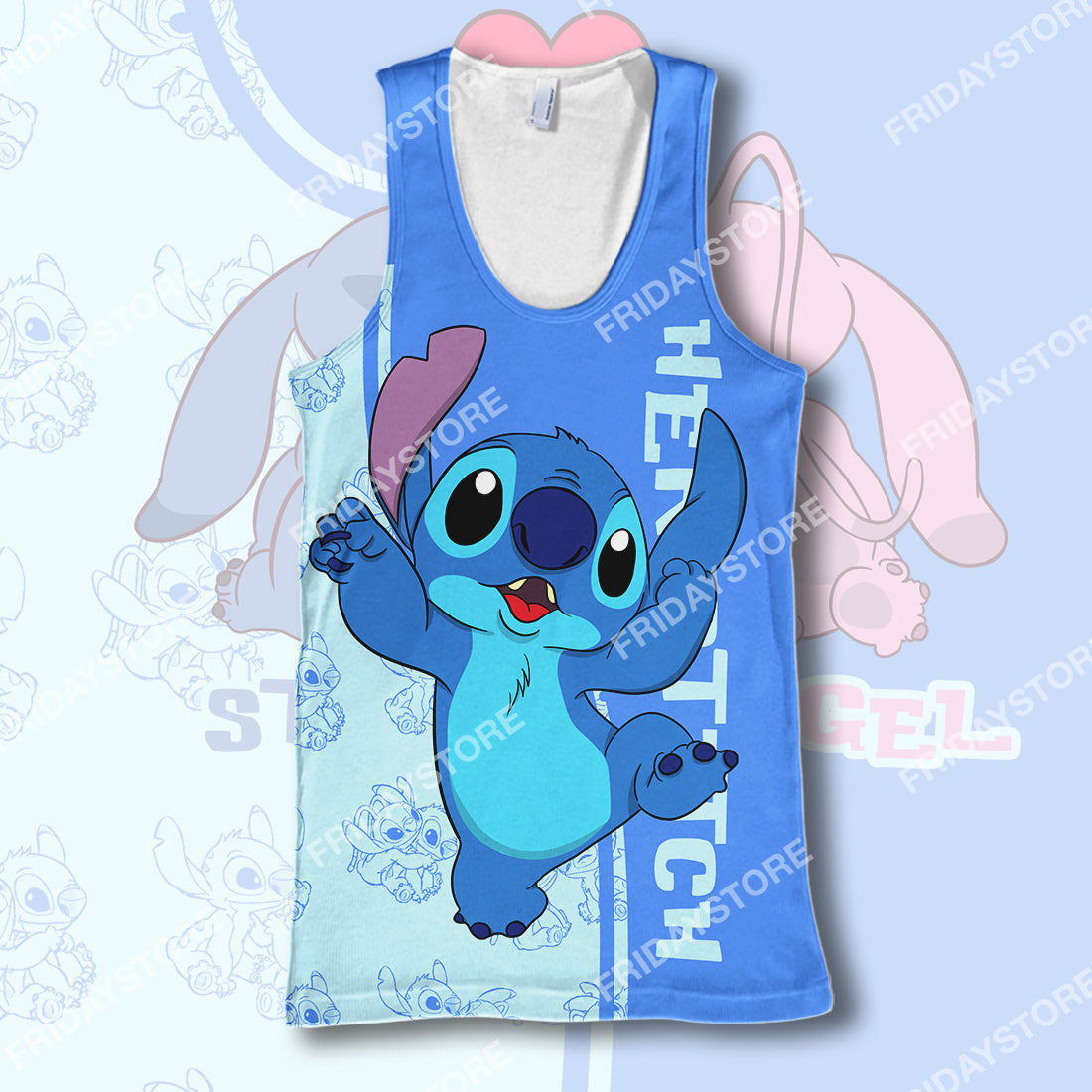 LAS T-shirt Her Stitch Adorable Couple T-shirt Cute High Quality DN Stitch Hoodie Sweater Tank