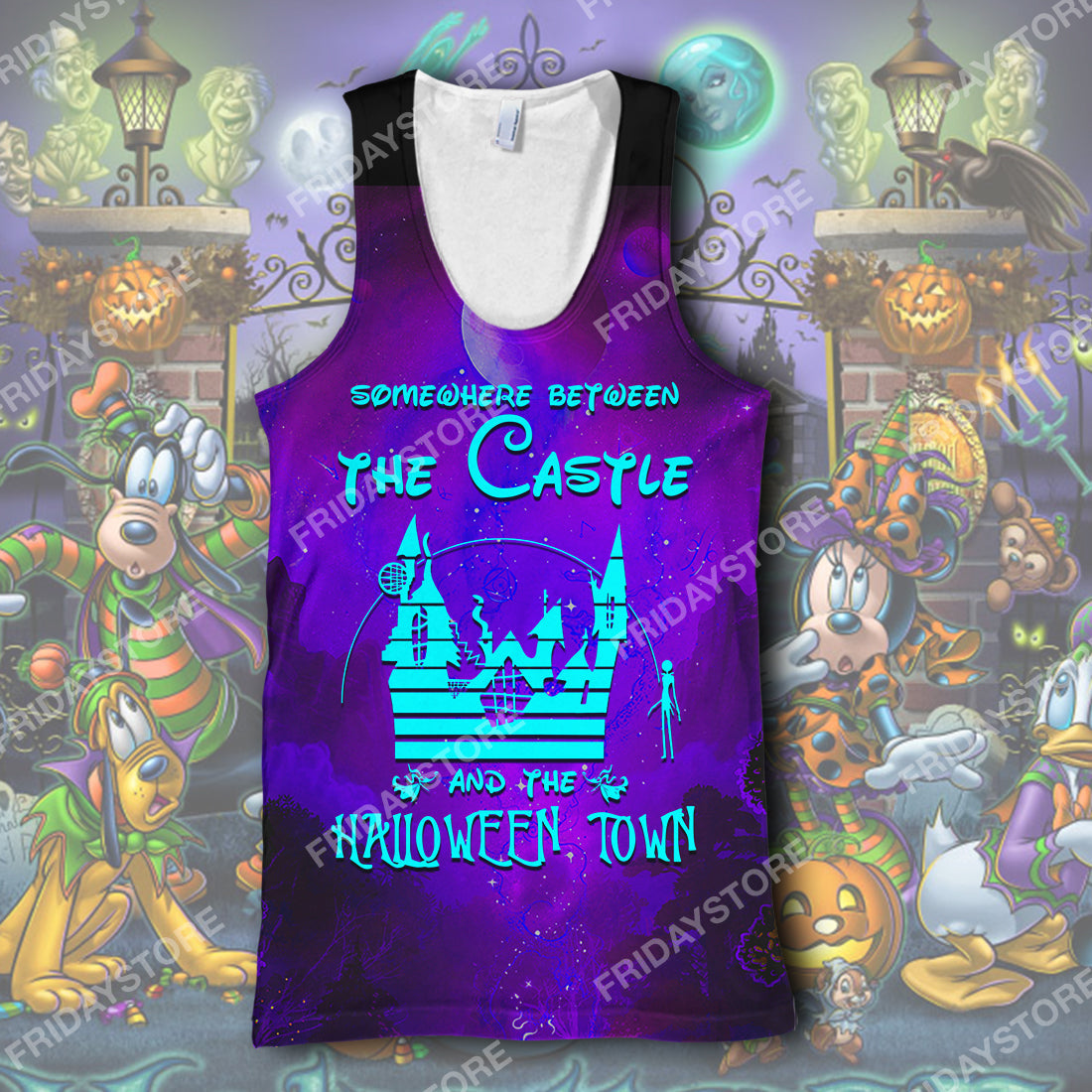 DN T-shirt Somewhere Between The Castle And The Halloween Town T-shirt High Quality DN Halloween Hoodie Sweater Tank