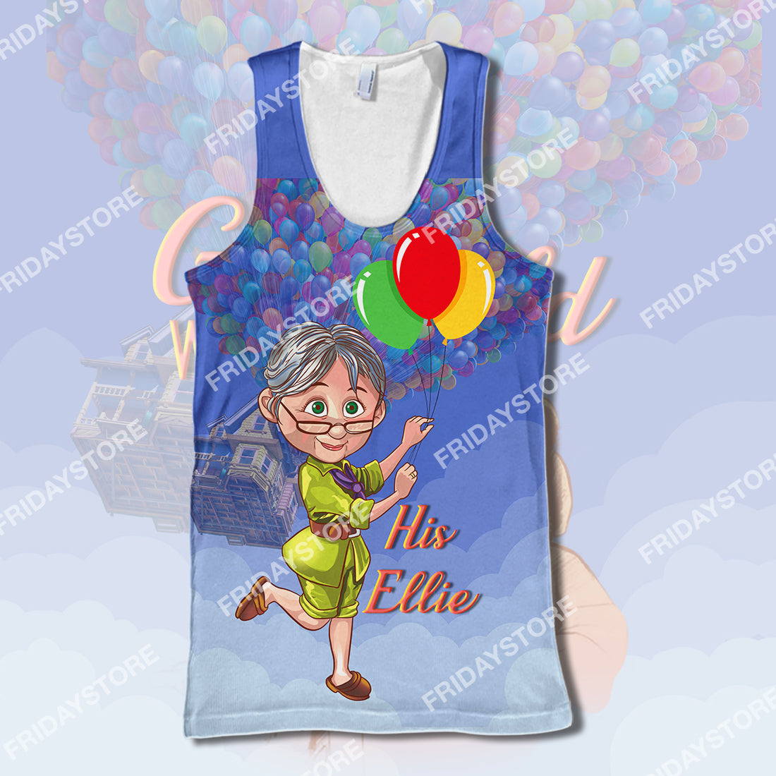 DN Up T-shirt I Wanna Grow Old With You Up Couple His Ellie T-shirt Awesome DN Up Hoodie Sweater Tank