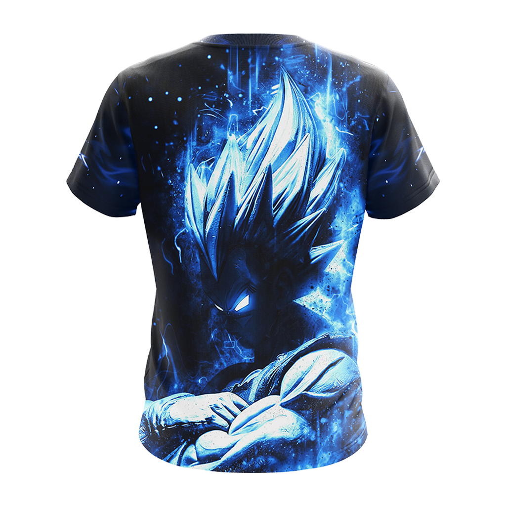 Dragon Ball T-shirt Dragon Ball Vegeta Glowing Blue 3d T-shirt Dragon Ball Hoodie