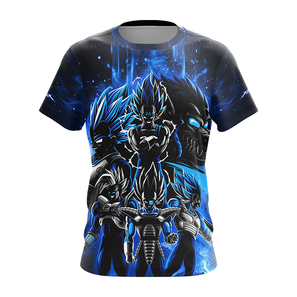 Dragon Ball T-shirt Dragon Ball Vegeta Glowing Blue 3d T-shirt Dragon Ball Hoodie