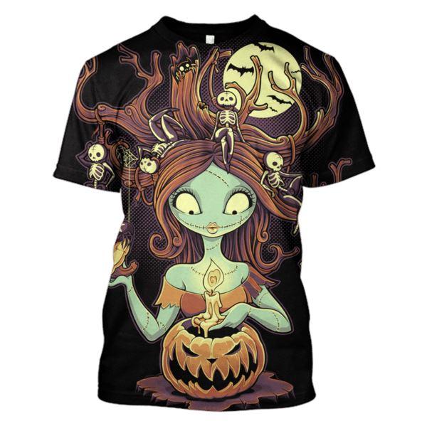 TNBC T-shirt Sally Halloween Night Skeleton Hoodie TNBC Hoodie